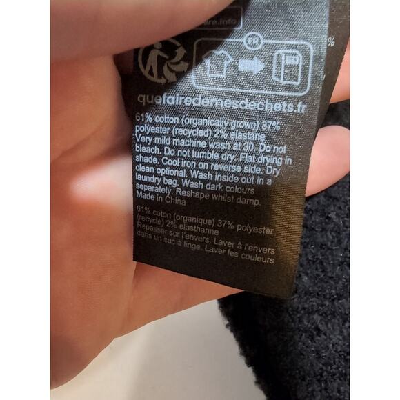 All Saints Asteroid Zip Funnel Neck Sweater Black Size M Men's - Picture 13 of 16